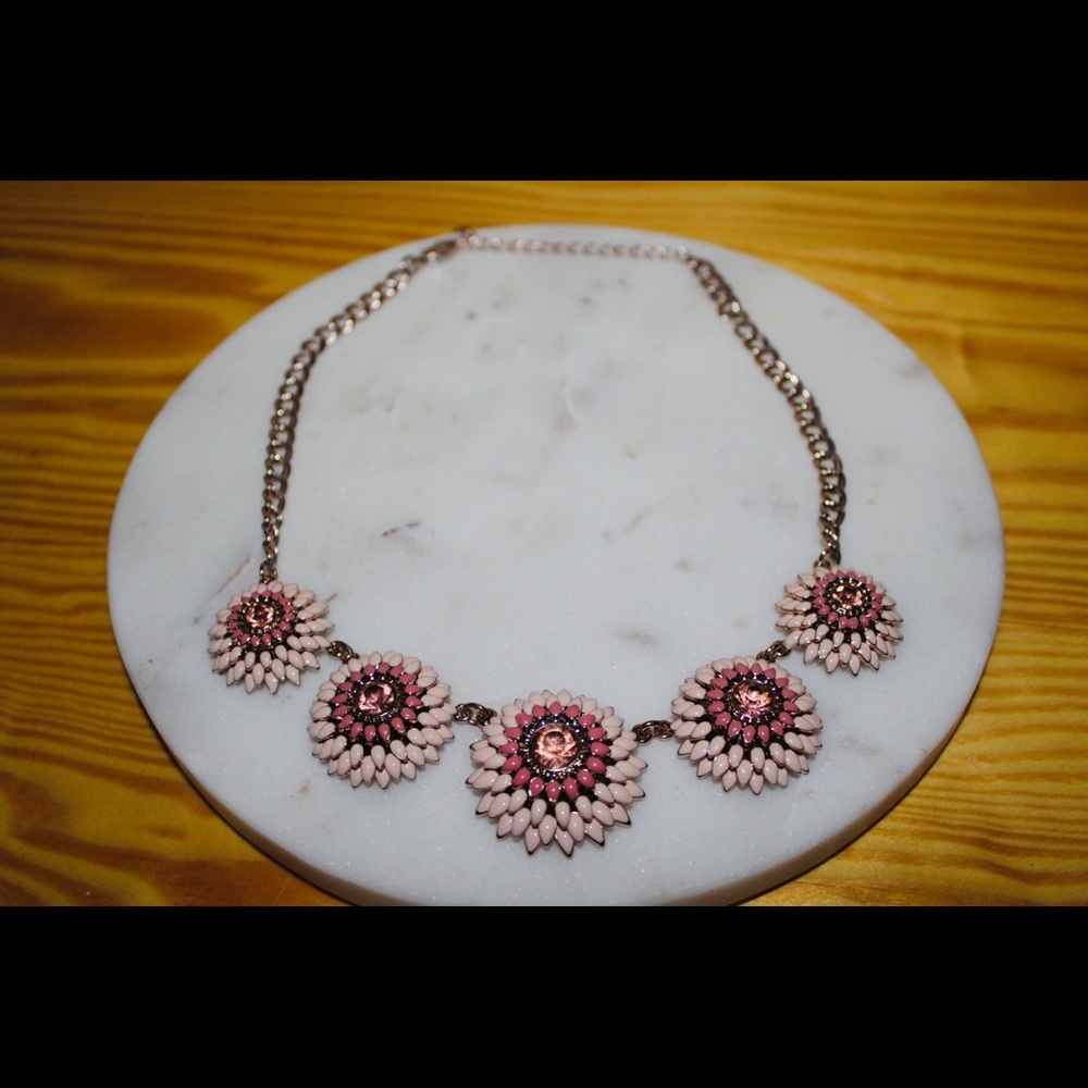 Pink Floral Necklace 🌸